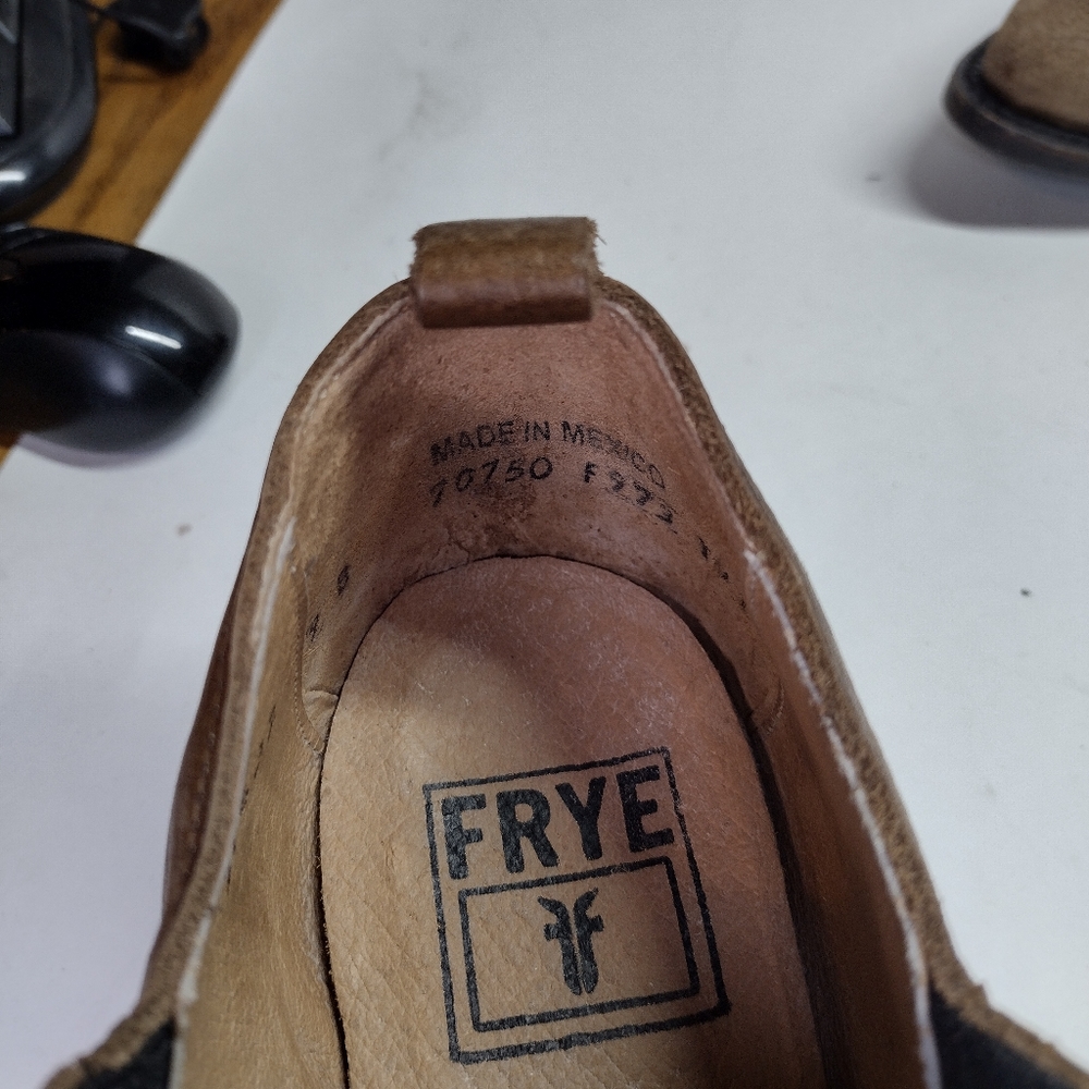 Frye Billy Shootie Western ankle leather brown/distressed 9B (discontinued) - Picture 8 of 11